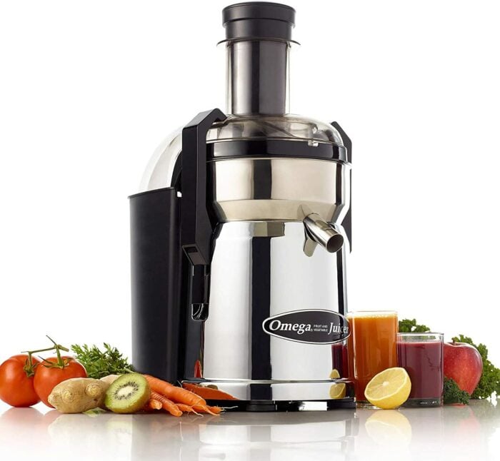 an Omega MMC500C Commercial Juicer.