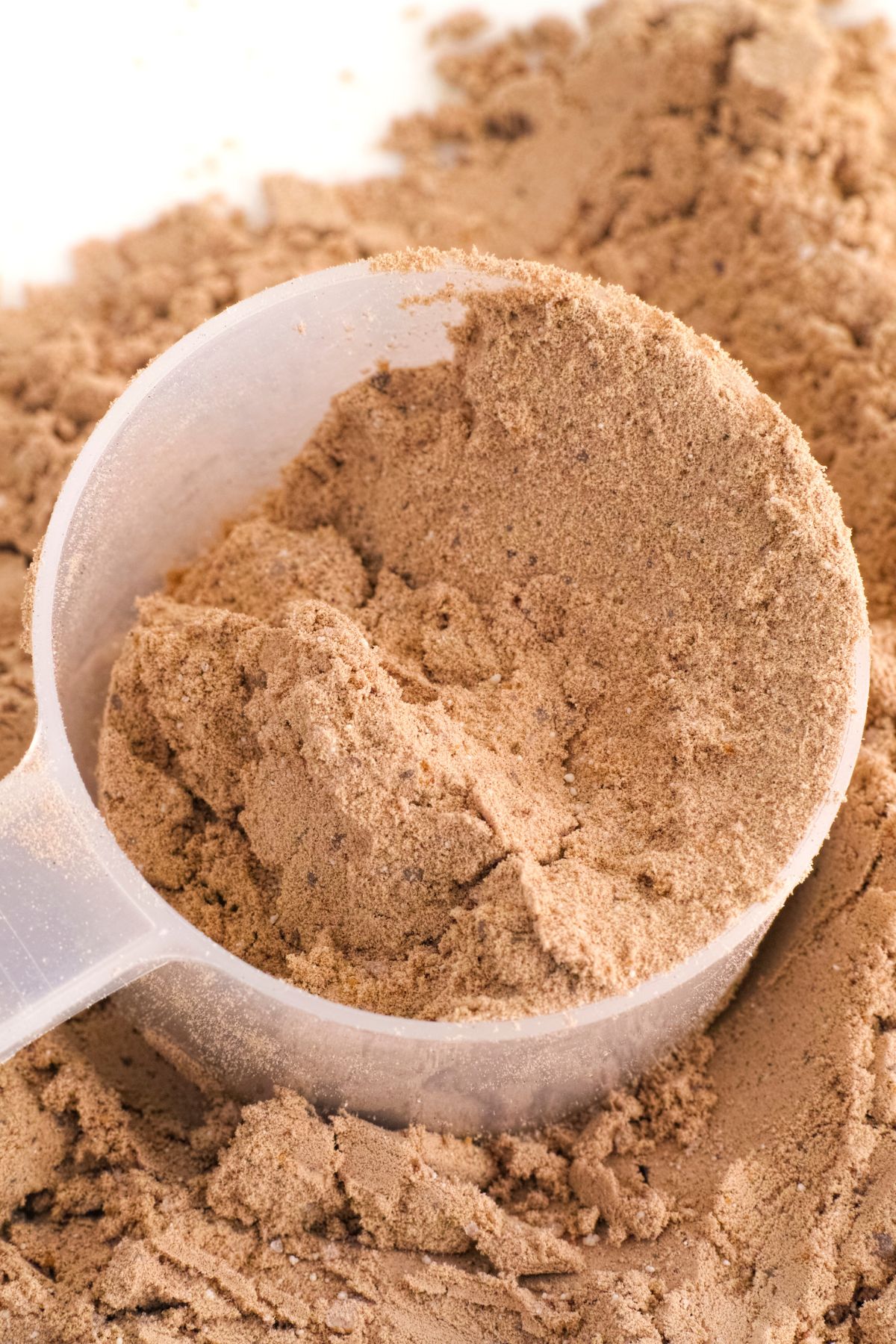 a scoop of soy protein isolate.