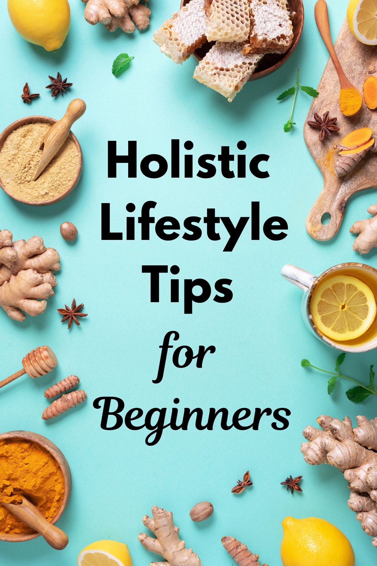 holistic lifestyle tips for beginners infographic.