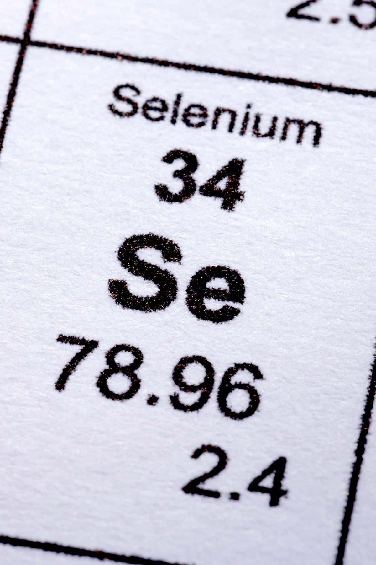 selenium on a periodic table.