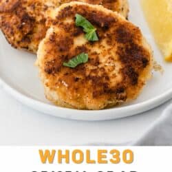 whole30 crab cakes pin.