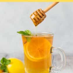 simple honey lemon tea pin.