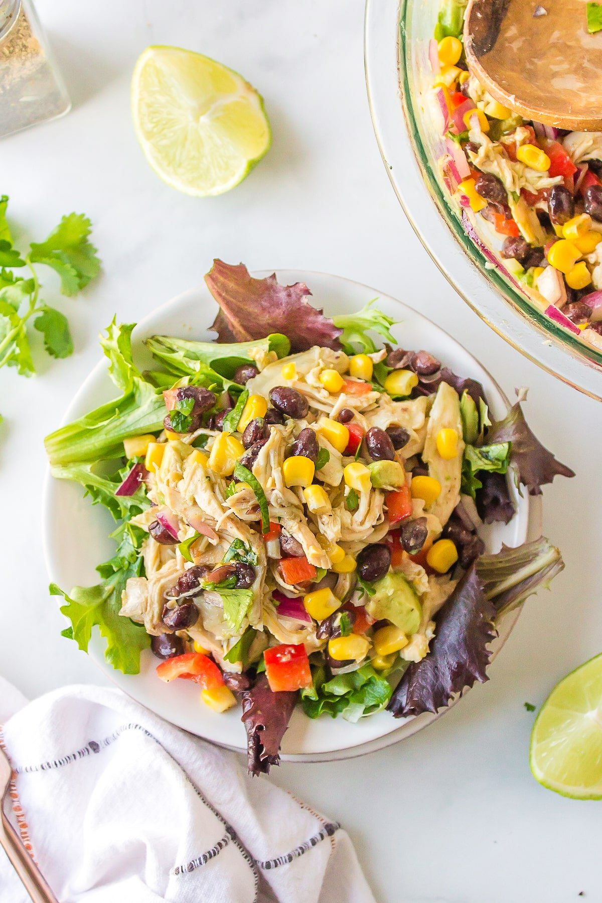 a bowl of Mexican Chicken Salad.