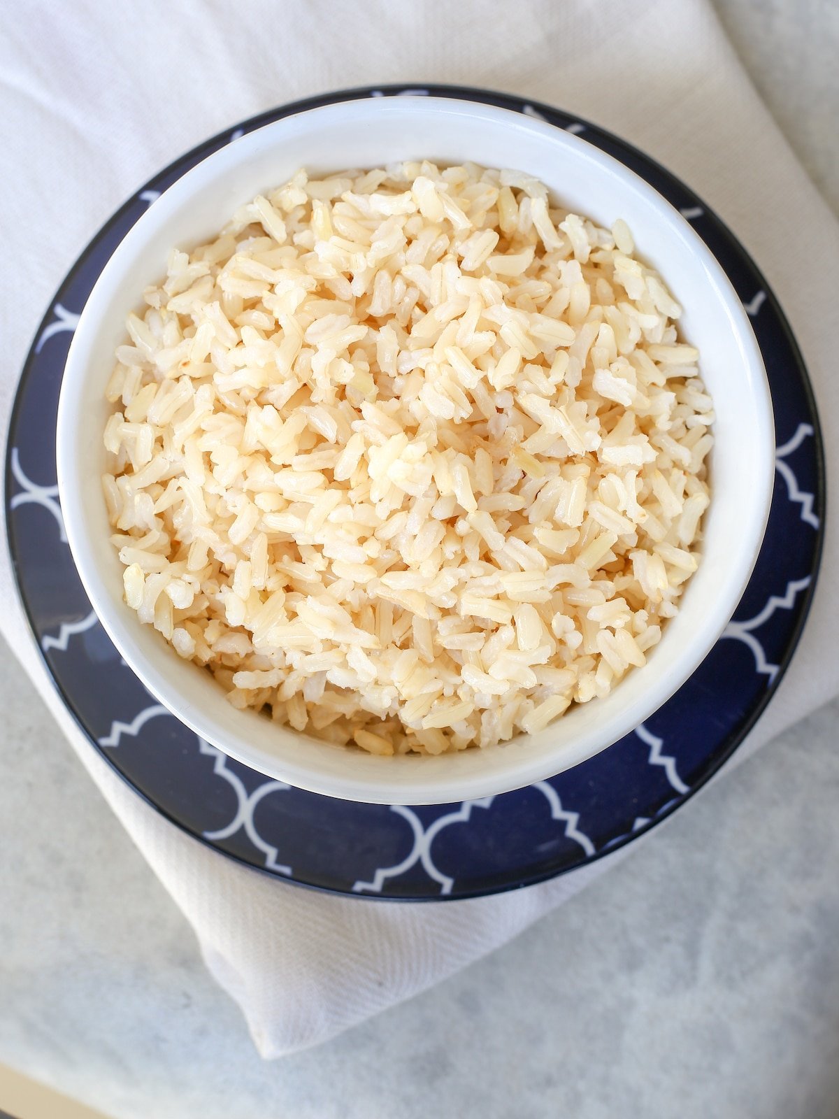 a bowl of bone broth rice.