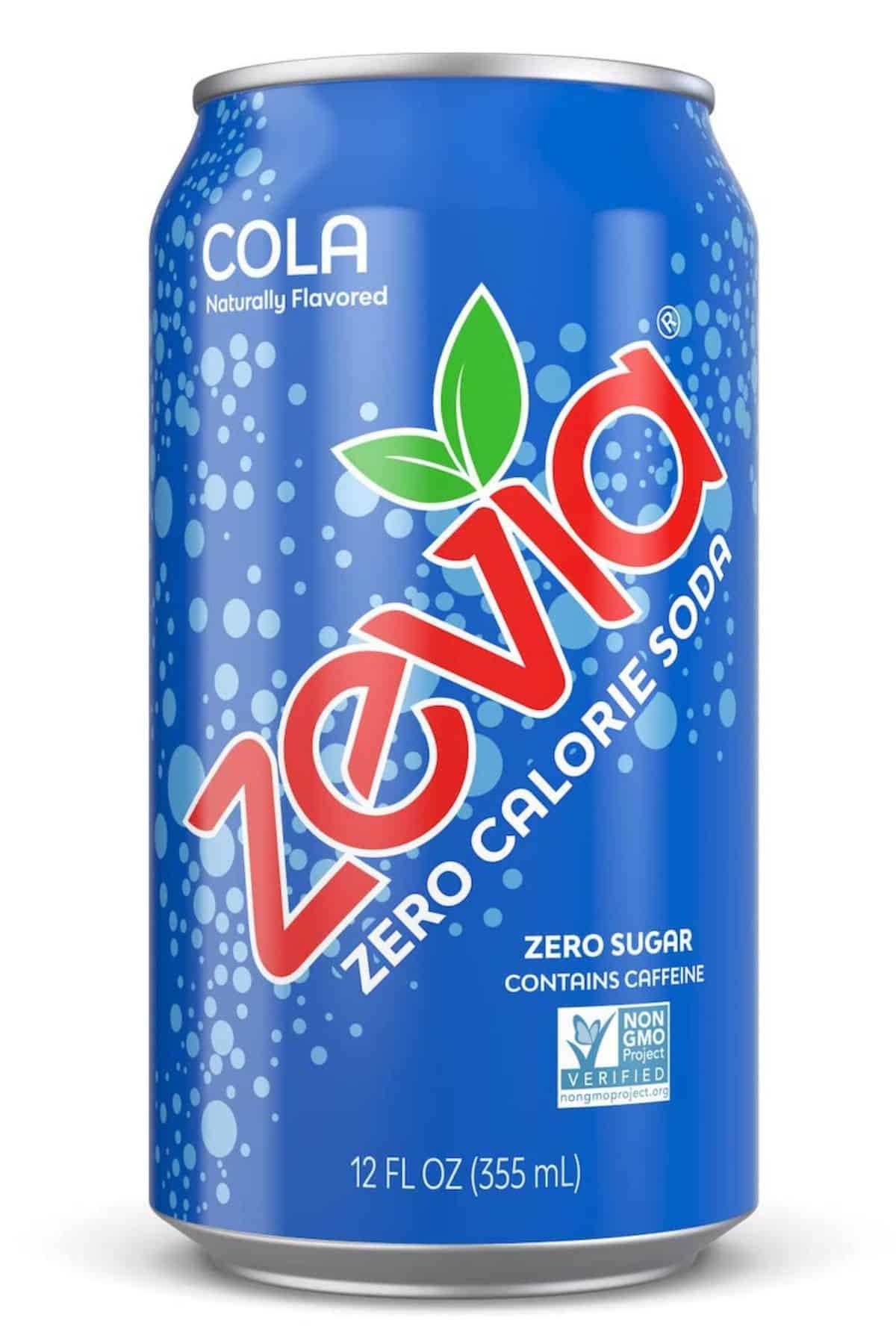 a can of Zevia Soda.