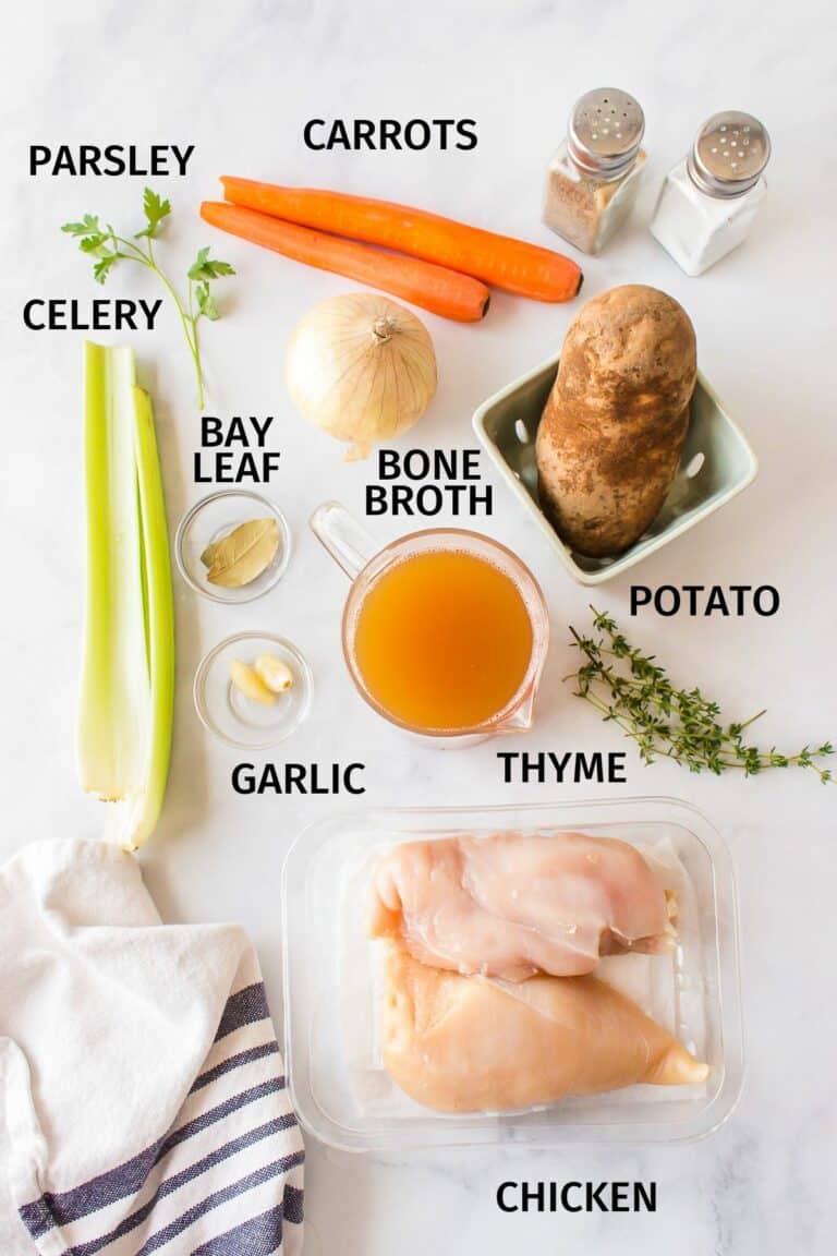 Bone Broth Chicken Soup Recipe with Vegetables Clean Eating Kitchen