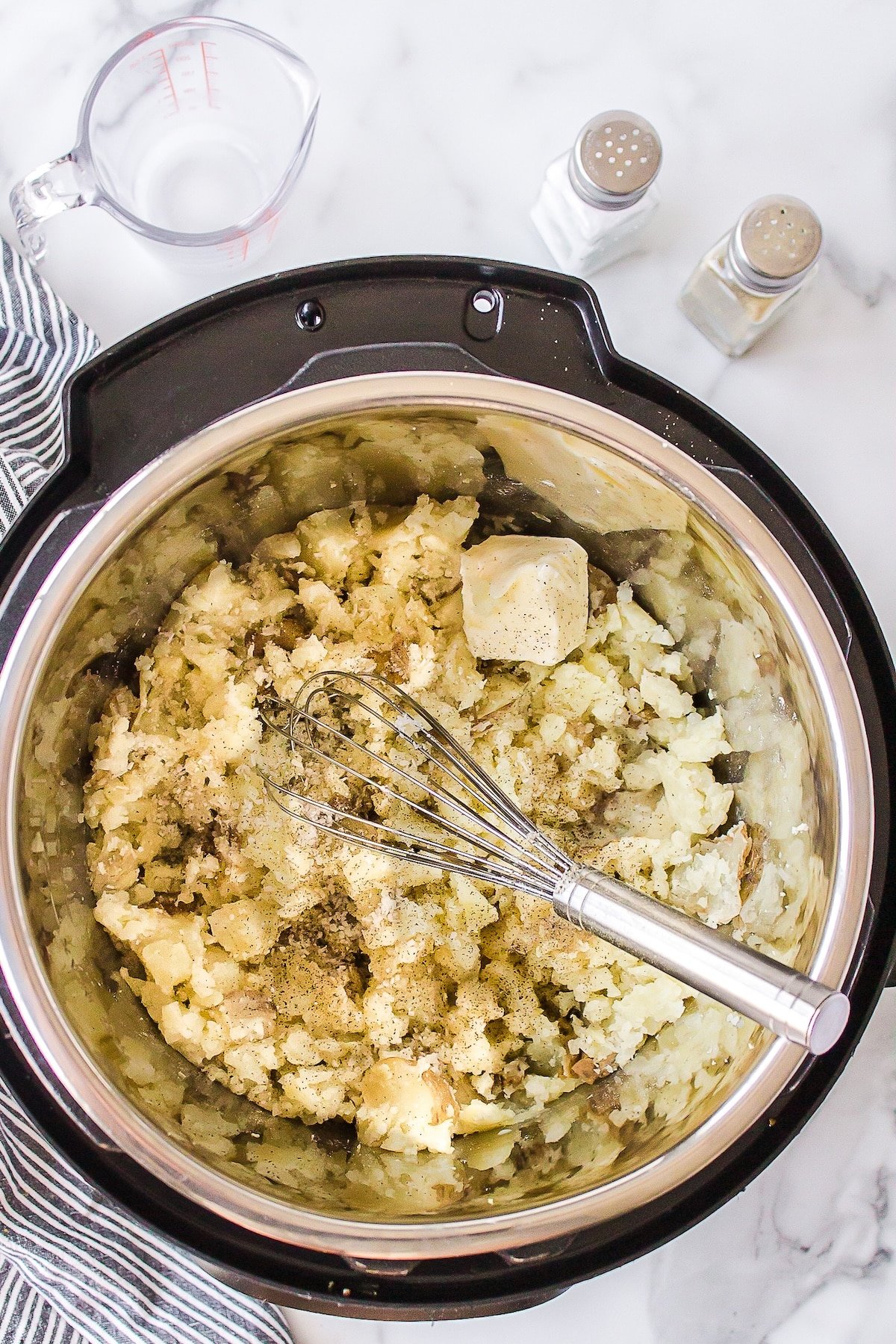 cooked potatoes in instant pot to make mashed potatoes.