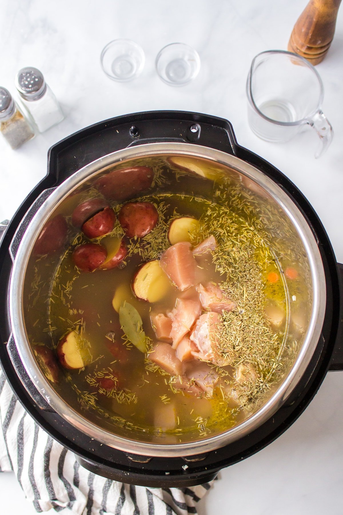 ready to cook instant pot chicken potato stew.