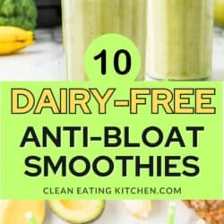 10 dairy free anti bloat smoothies pin.