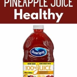 a bottle of Cranberry Pineapple Juice.