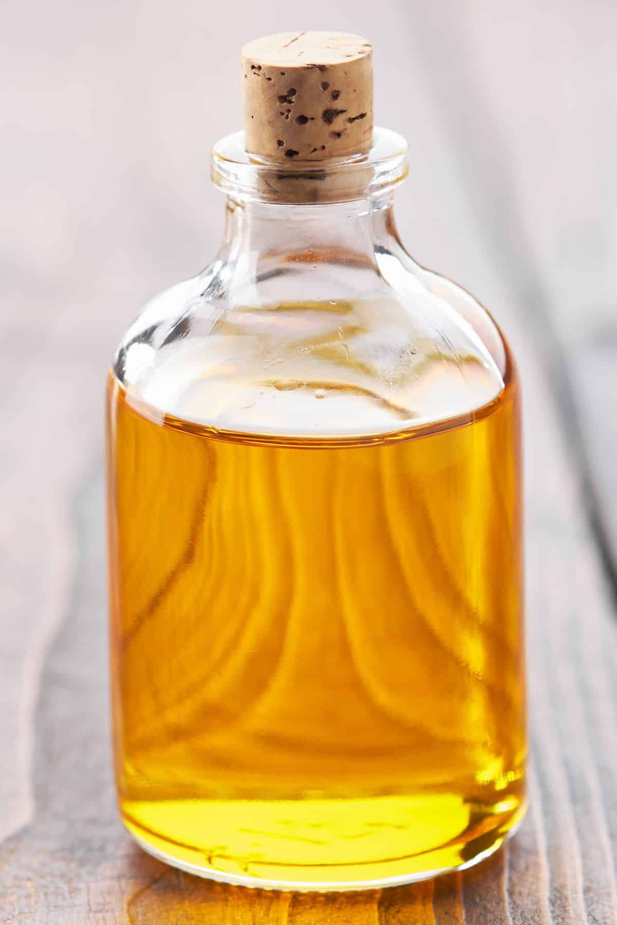 a bottle of canola oil.