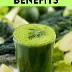 kale juice healthy benefits pin.