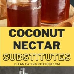coconut nectar substitutes pin.
