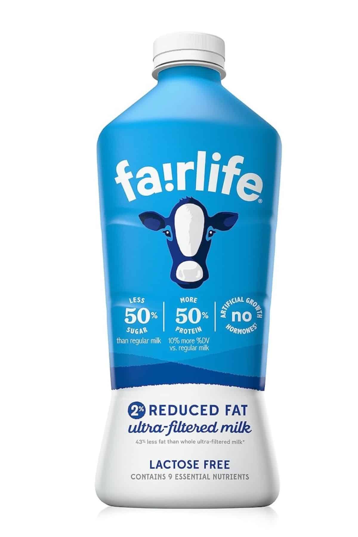 a jug of Fairlife milk.