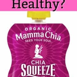 a box of Mamma Chia squeeze pouches in strawberry banana.