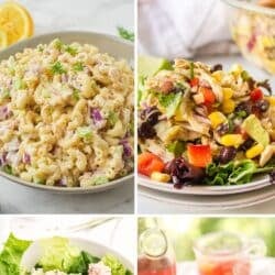 gluten free potluck recipes collage pin.