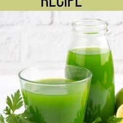 vegetable juice recipe pin.